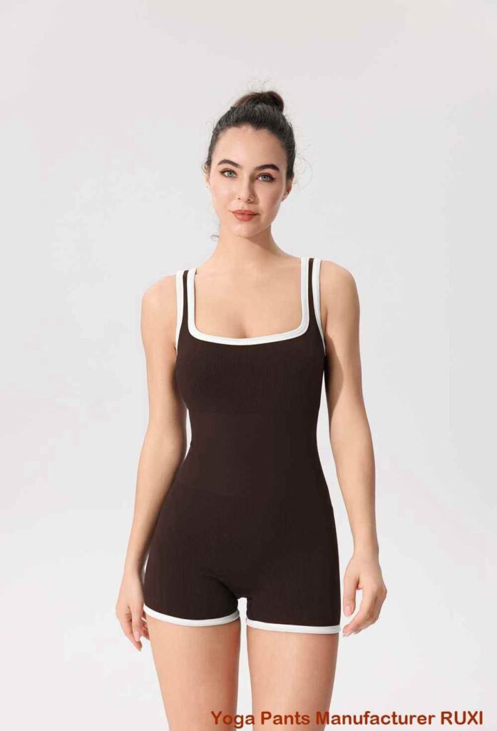 بنطال يوغا واسع بخصر مرتفع للنساء